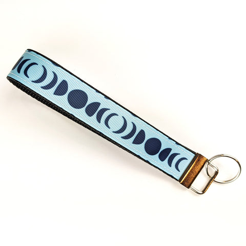 Porte-clés Lune en bleu