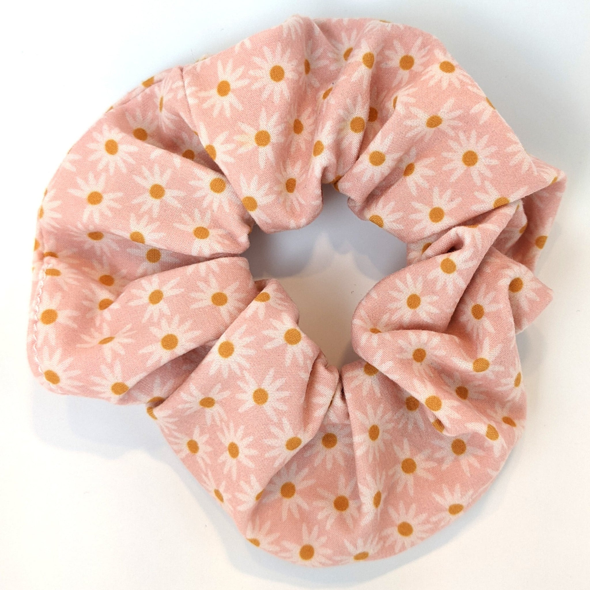 Chouchou Marguerites en rose