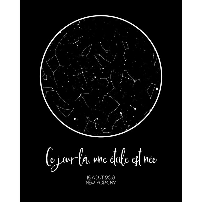 Personalized star map