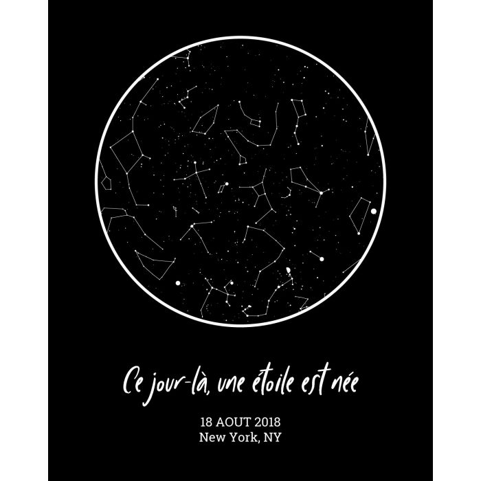 Personalized star map