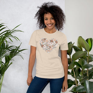 T-shirt Coeur en fleurs
